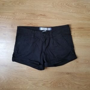 black shorts